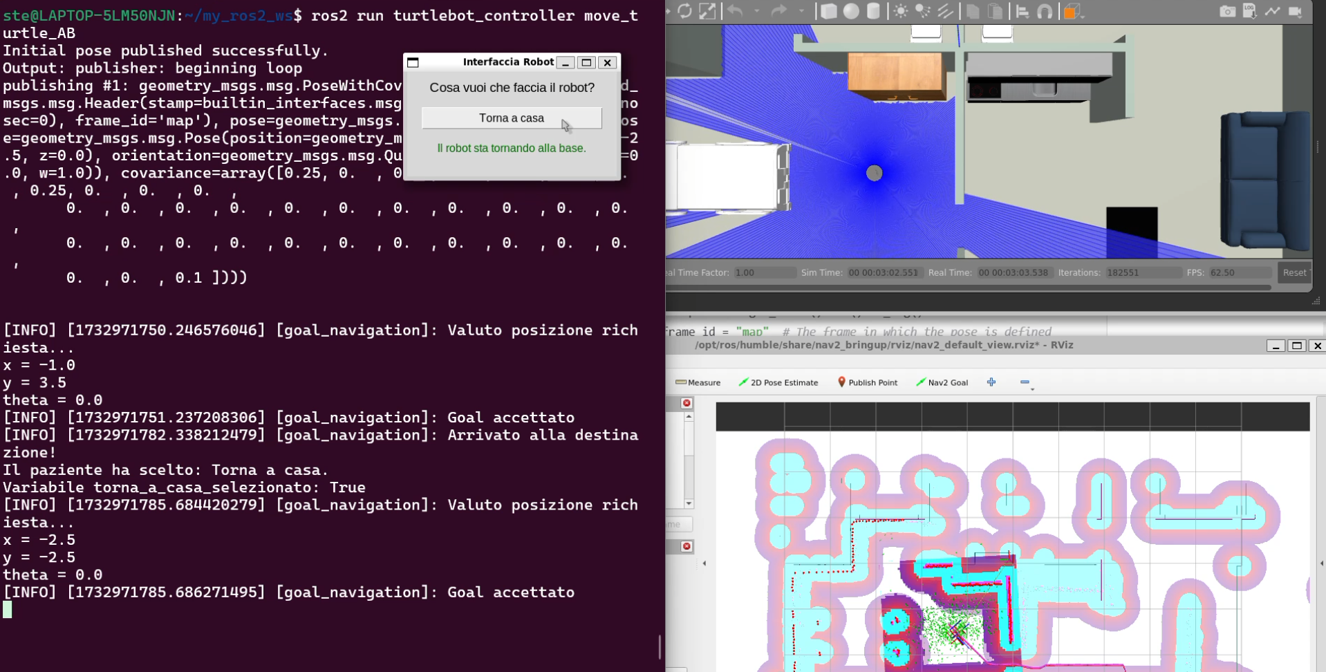 TurtleBot3 navigation system preview